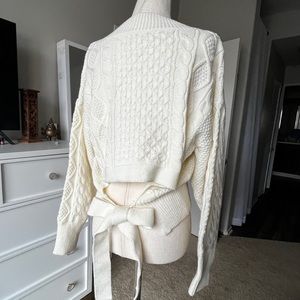 NWOT Cecil McBee Sweater with Tie Back